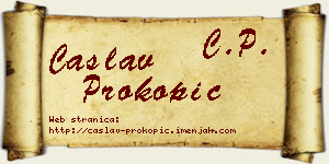Časlav Prokopić vizit kartica